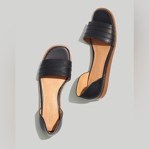 NWT Madewell The Nelda D’Orsay True Black Flat Womens Sz 8.5